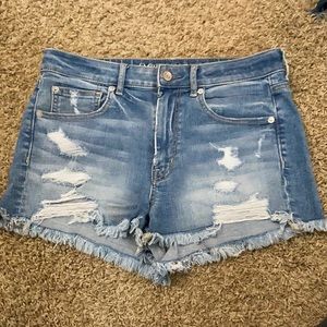 American Eagle super high rise shorts